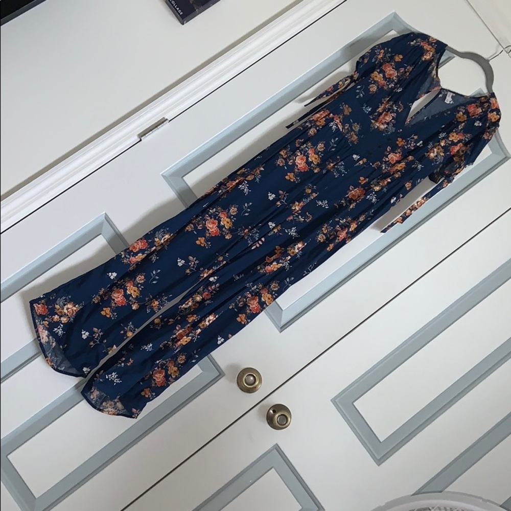 Long Floral Romper